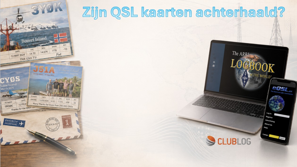 QSL-kaarten achterhaald? LOTW, eQSL, …
